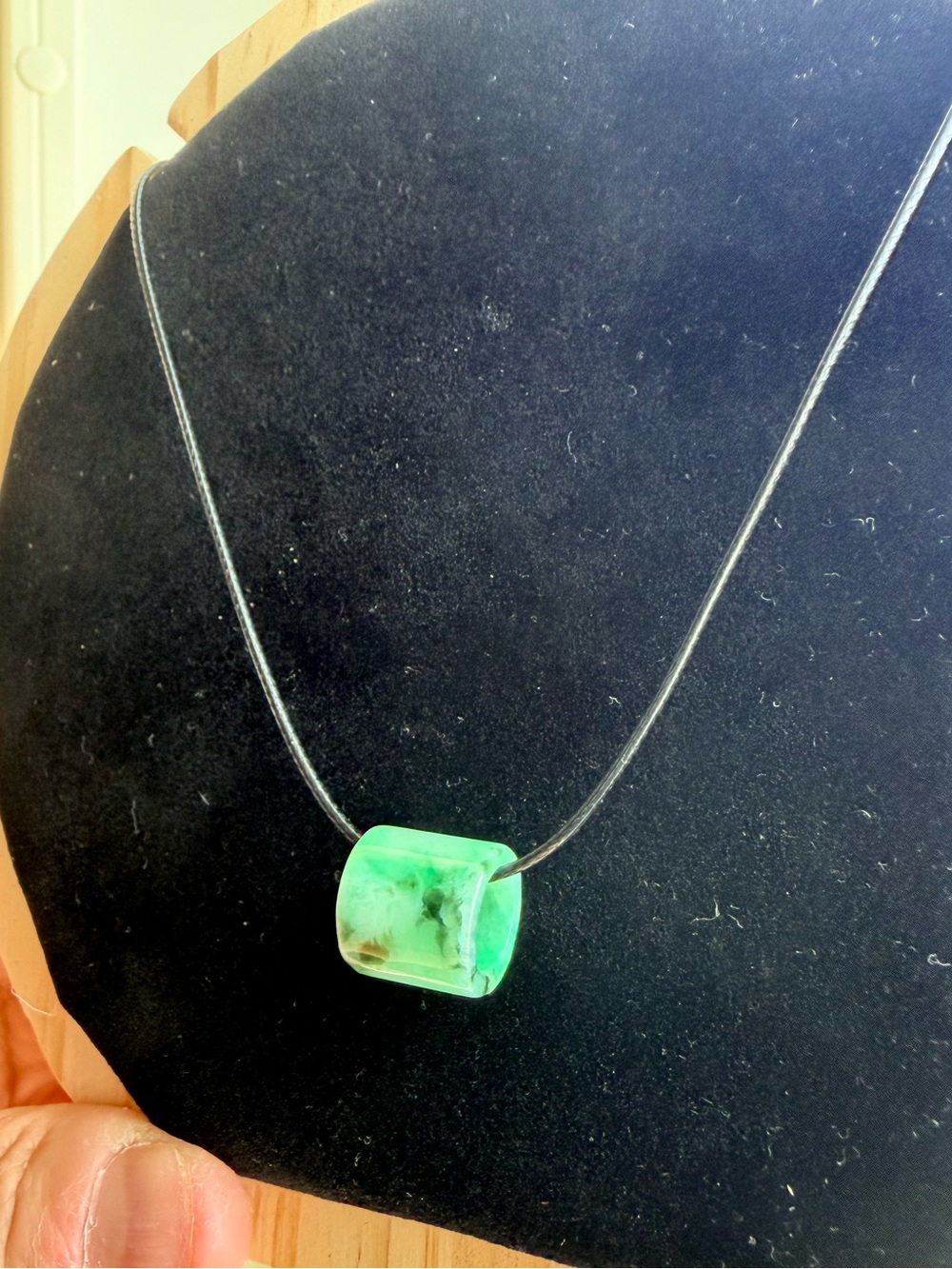 Natural Burmese Jadeite Jade Type A Ice Green “Lu Lu Tong” Pendant, Spicy Green